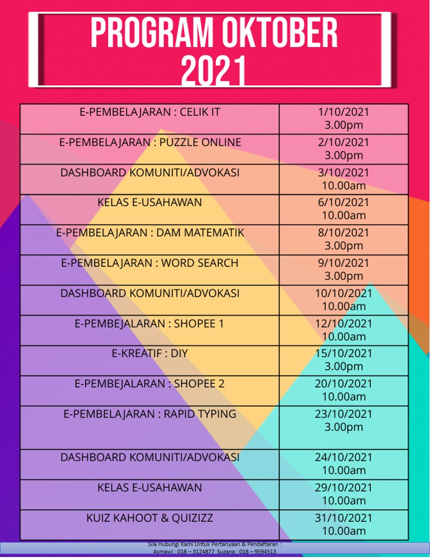 Program Oktober 2021